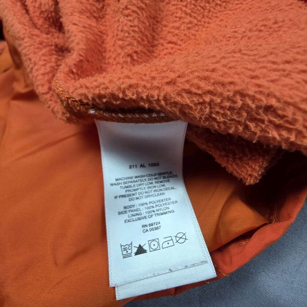 Columbia Women's Fleece Lined Full Zip Vest Mock Neck Orange Size XL - Picture 6 of 10